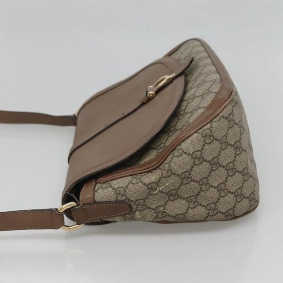 GUCCI GG Supreme Shoulder Bag PVC Beige Gold 336748 Auth 116246 - Picture 5 of 14